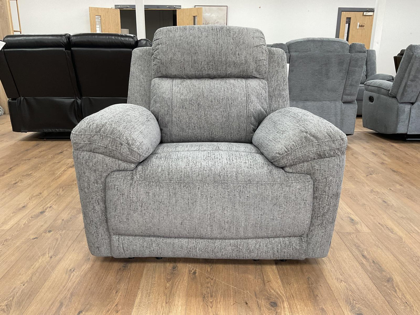 The Duchess "Lazy Lady" Electric Recliner Sofa Grey Armchair