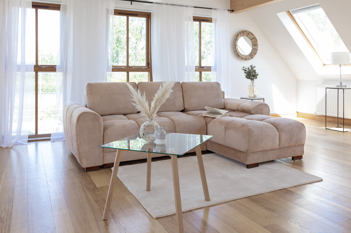 Azzuro Sofabed Mocha Universal Corner
