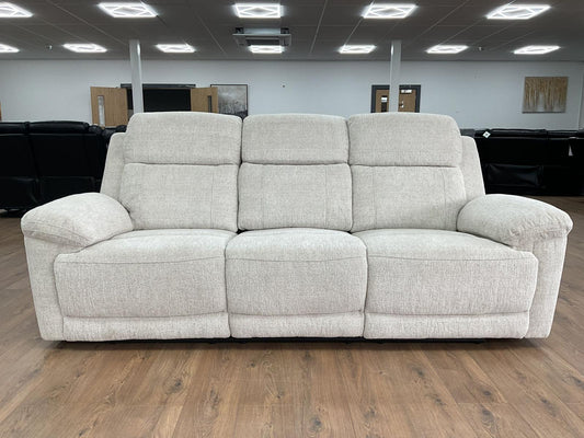 The Duchess "Lazy Lady" Electric Recliner Sofa Beige 3 Seater