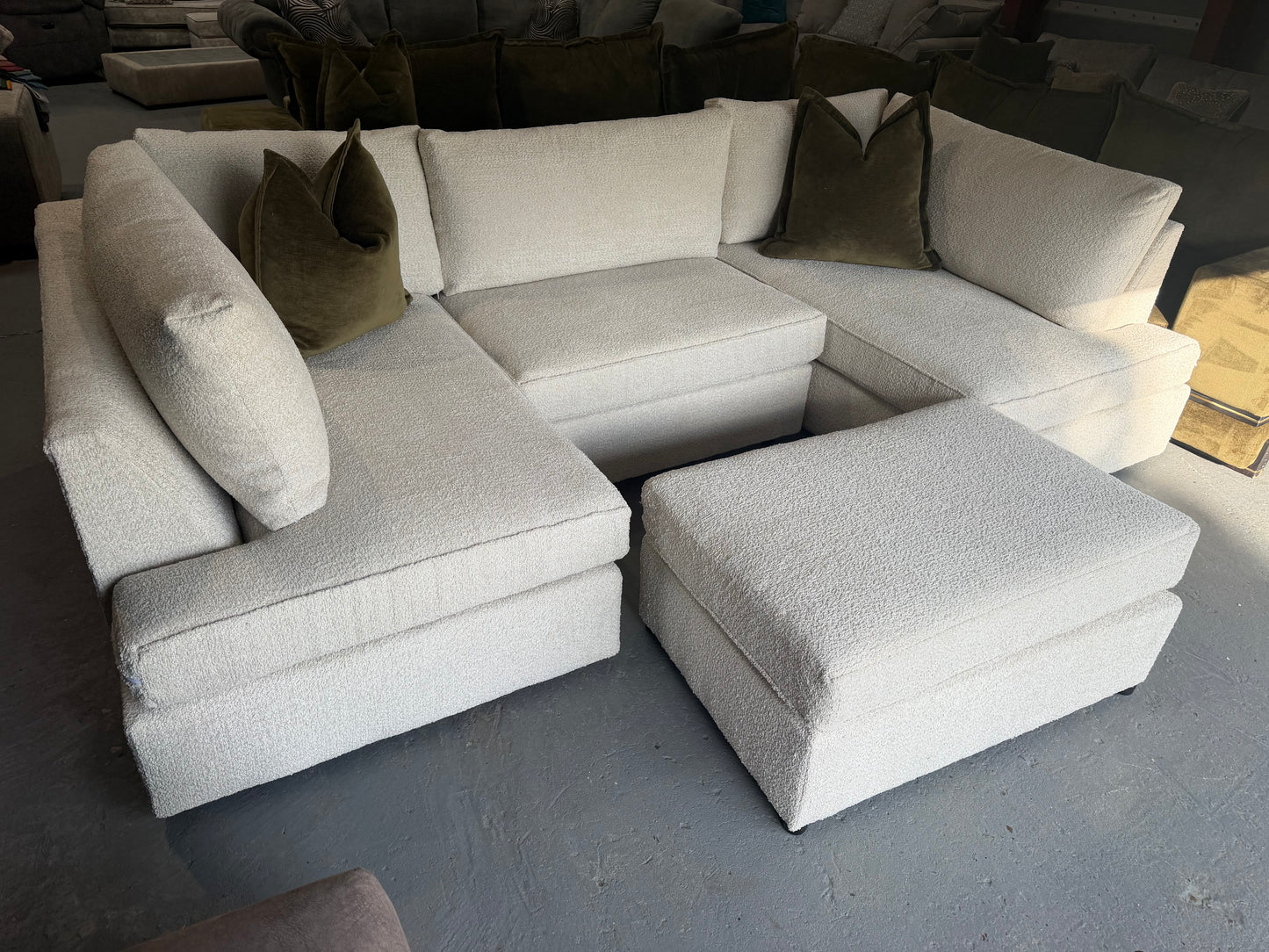 Carnaby U shape sofa with matching footstall