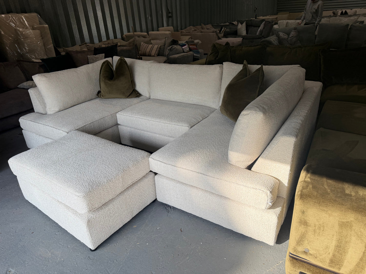 Carnaby U shape sofa with matching footstall