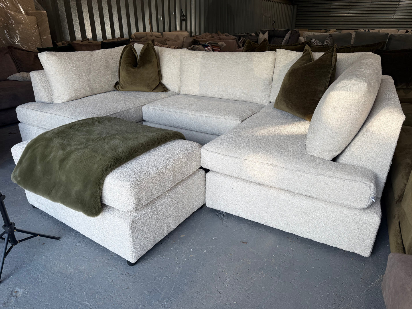 Carnaby U shape sofa with matching footstall