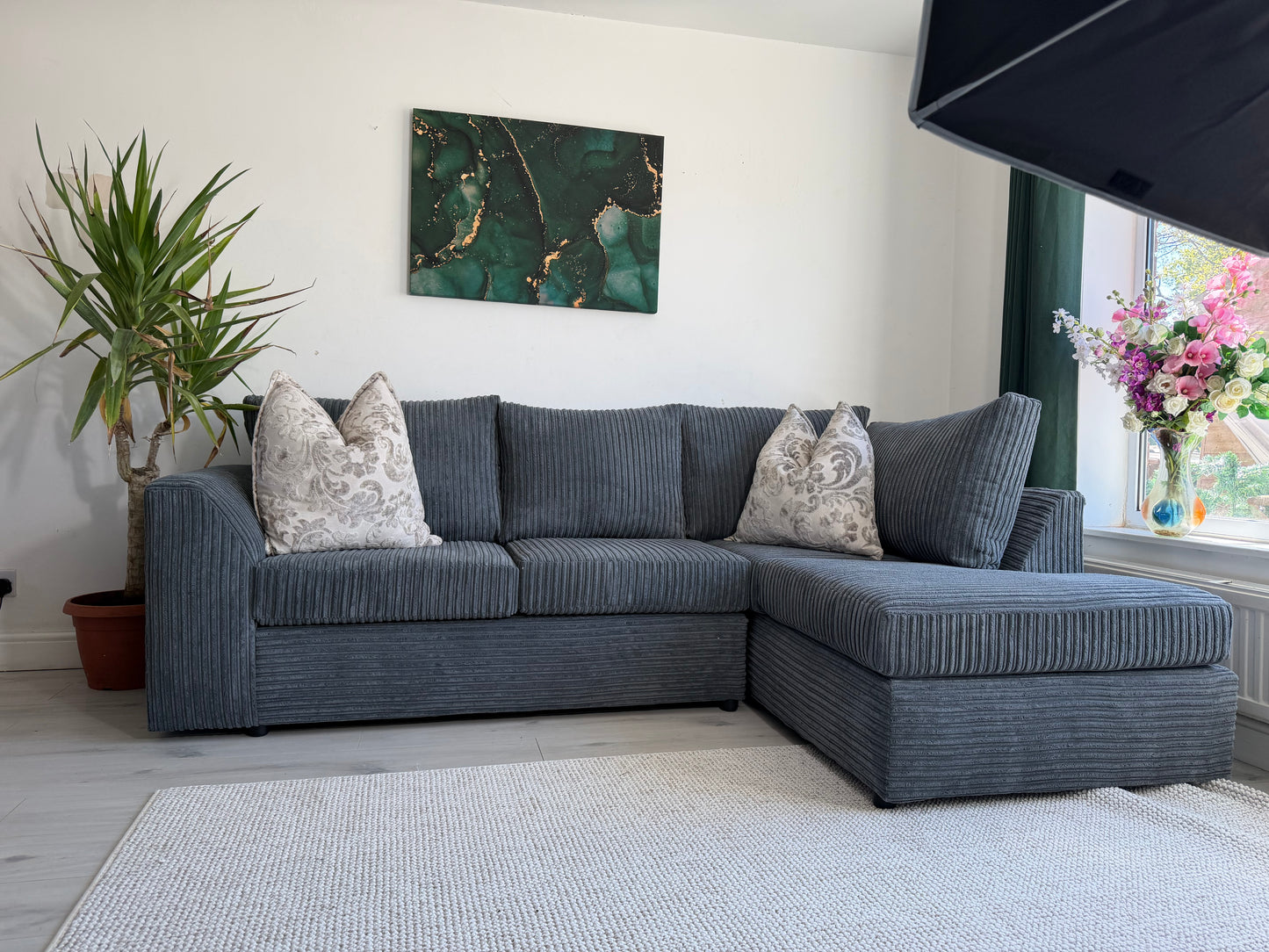 Corded Corner sofa