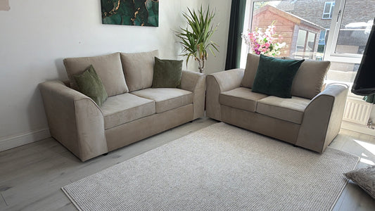 Grey two and three seater