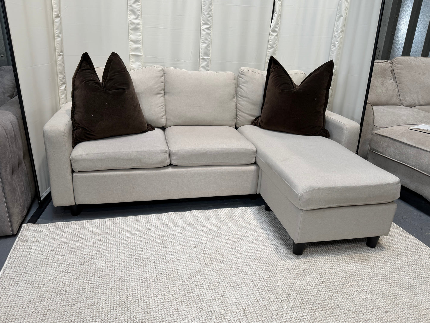 wayfair corner/three seater and footstall